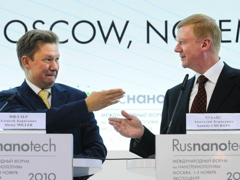 Анатолий Чубайс и Алексей Миллер. Фото: Rusnanotech