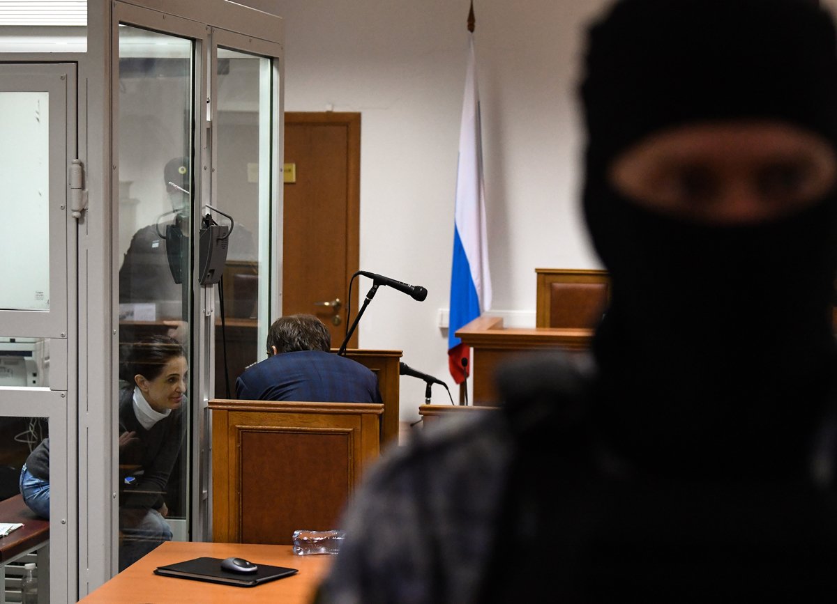 И.о. главврача ГБУЗ Калининградской области «Родильный дом Калининградской области № 4» Елена Белая на оглашении приговора по делу об убийстве младенца, Красногорск, Московская область, 6 сентября 2022 года. Фото: Дмитрий Духанин / Коммерсантъ / Sipa USA / Vida Press