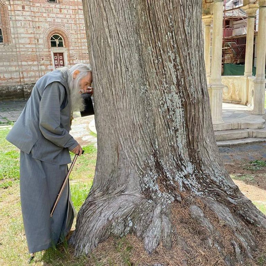 Схиархимандрит Илий Ноздрин на горе Афон, сентябрь 2022 года. Фото: страница Схиархимандрита в VK