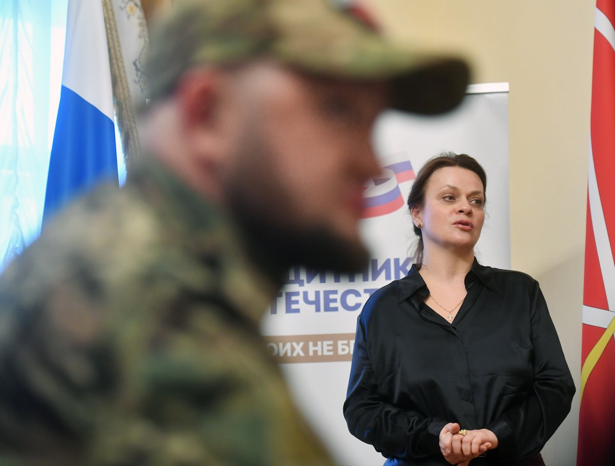 Председатель фонда «Защитники Отечества» Анна Цивилева, 12 марта 2024 года. Фото: Александр Коряков / Коммерсантъ / Sipa USA / Vida Press