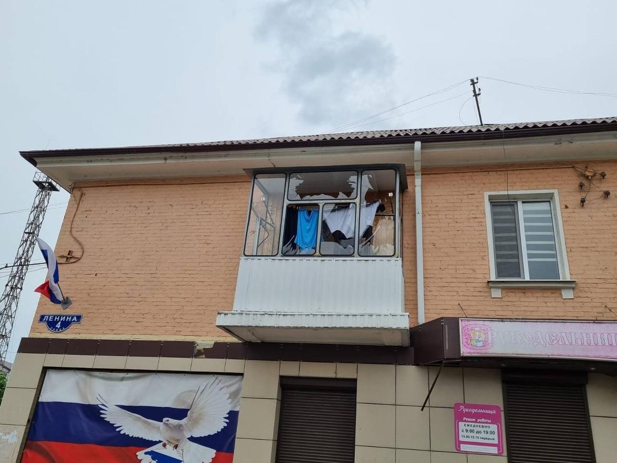 Последствия обстрела Шебекино. Фото: Telegram