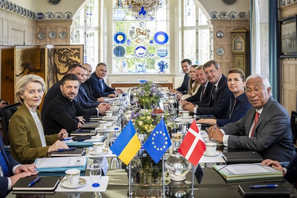 Встреча в замке Марселисборг в Орхусе, Дания, 3 июля 2025 г. Фото: Ida Marie Odgaard Denmark OUT / EPA