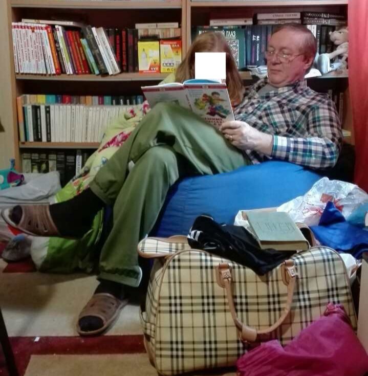 Михаил Жуков с падчерицей Аллой, 2015 год. Фото предоставлено Александром Жуковым