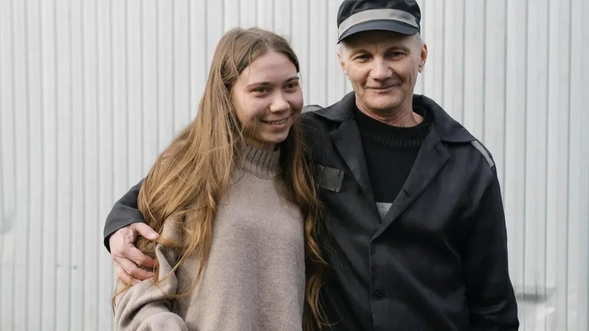 Maria Moskalyova and her father, Alexey Moskalyov. Photo: OVD-Info