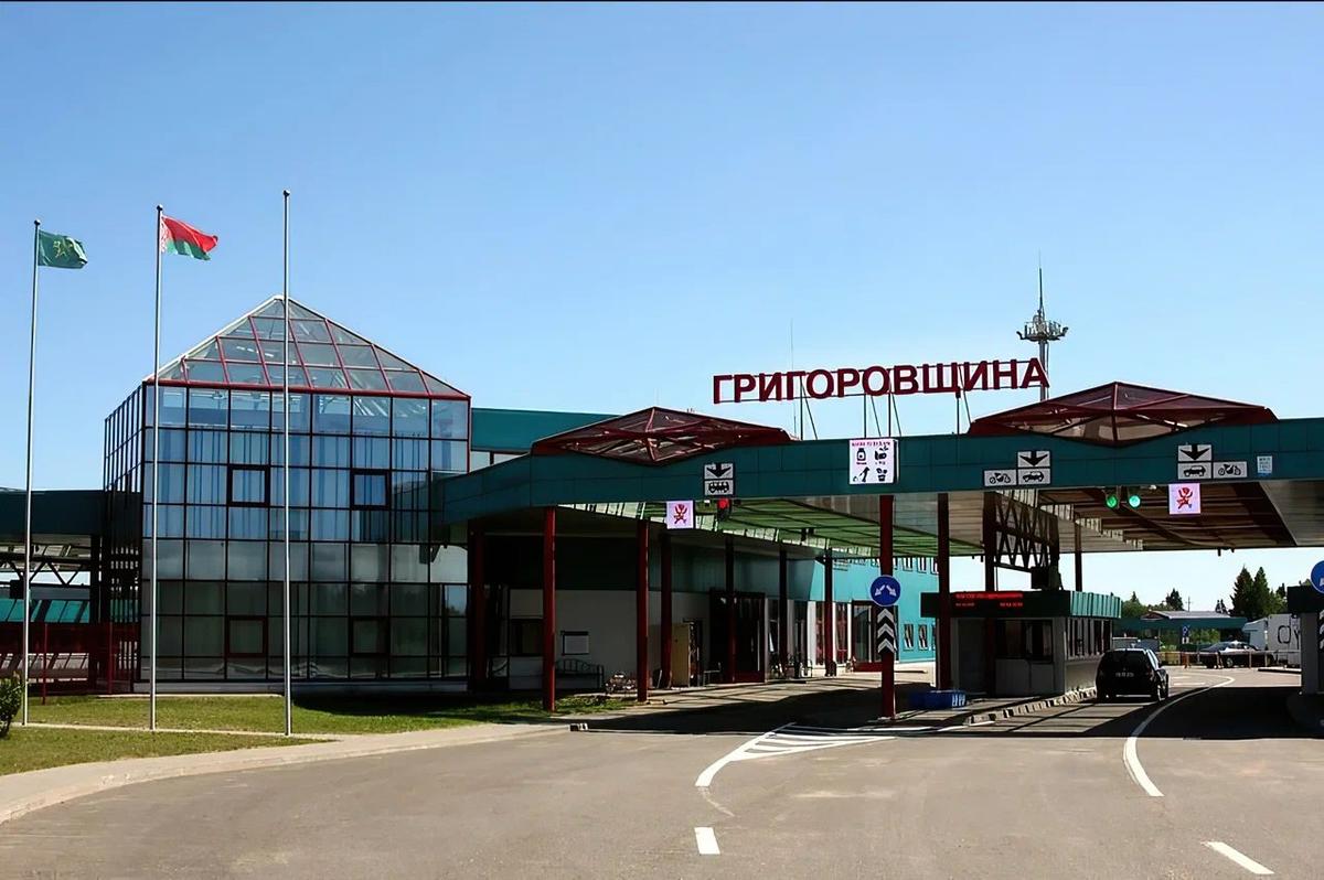 Пункт пропуска Григоровщина, граница Латвии и Беларуси. Фото: Яндекс.Карты
