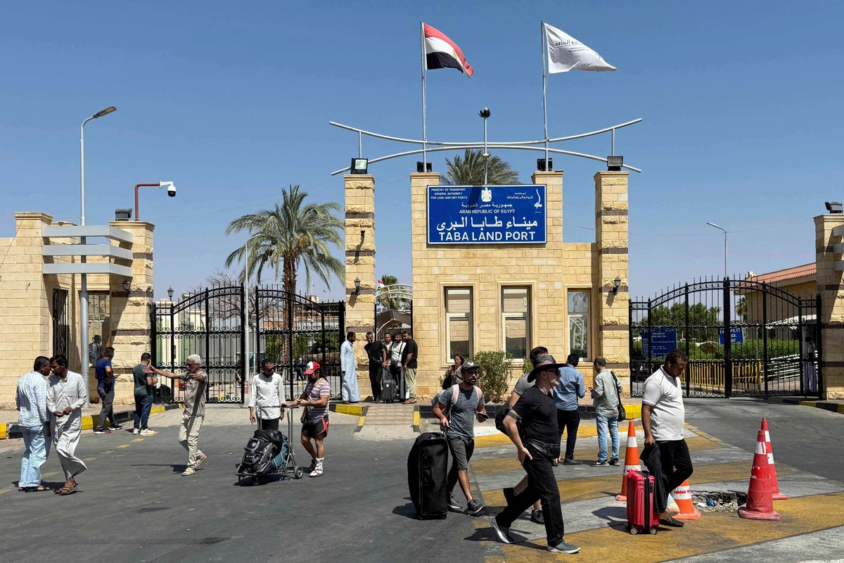 Пограничный переход Таба на границе с Израиля с Египтом, 19 июня 2025 года. Фото: AP Photo / Scanpix / LETA