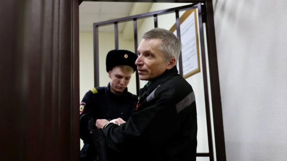 Alexey Gorinov in court, 29 November 2024. Photo: Alexandra Astakhova / Mediazona