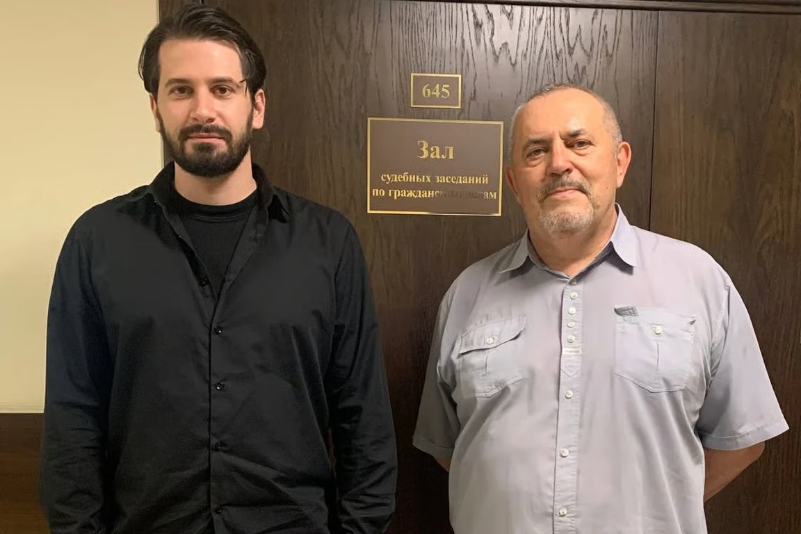 Dmitry Kisiev (L) and former presidential hopeful Boris Nadezhdin. Photo: Telegram