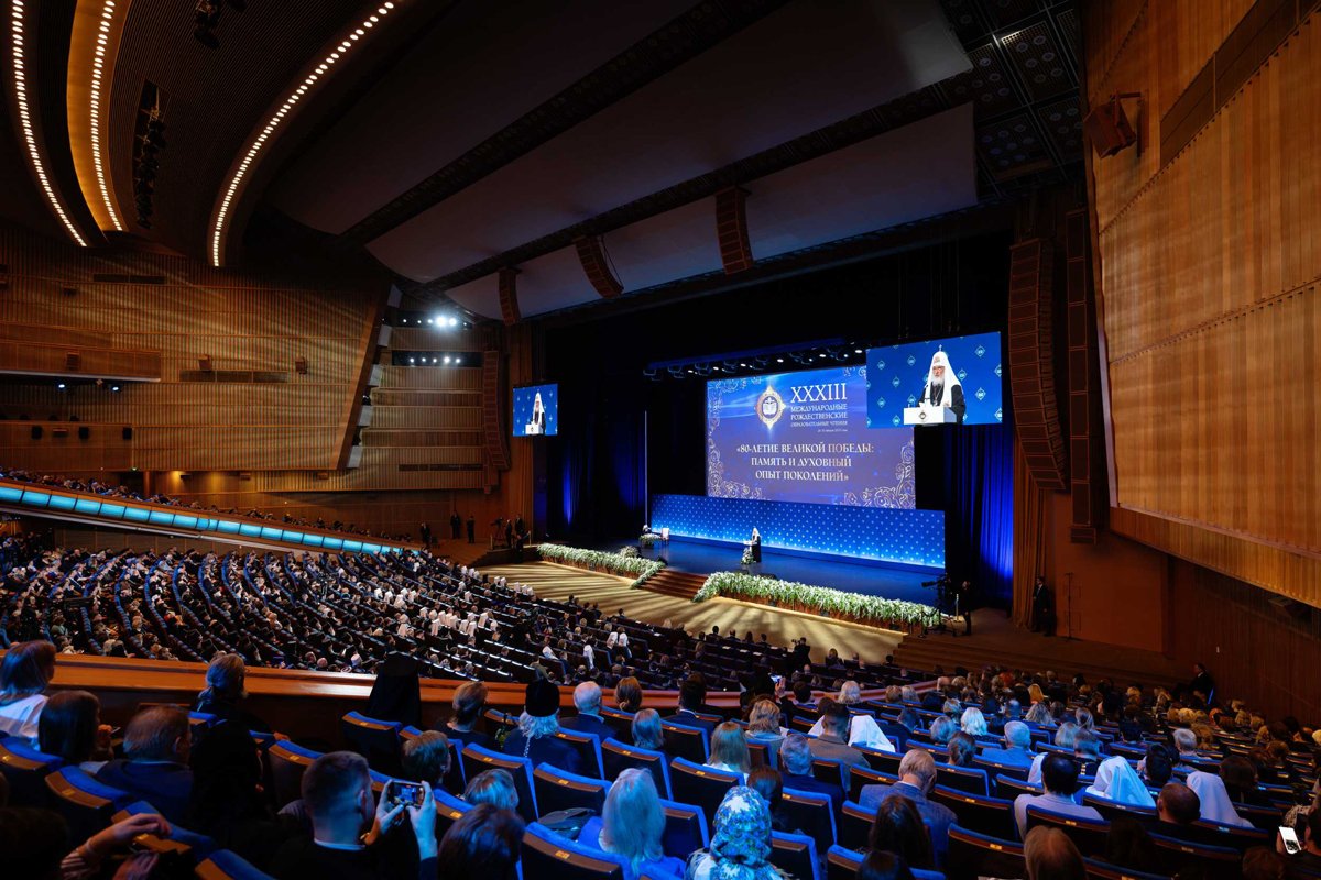 Патриарх Кирилл на заседании Рождественских образовательных чтений, 28 января 2024 года. Фото: Игорь Палкин / patriarchia.ru