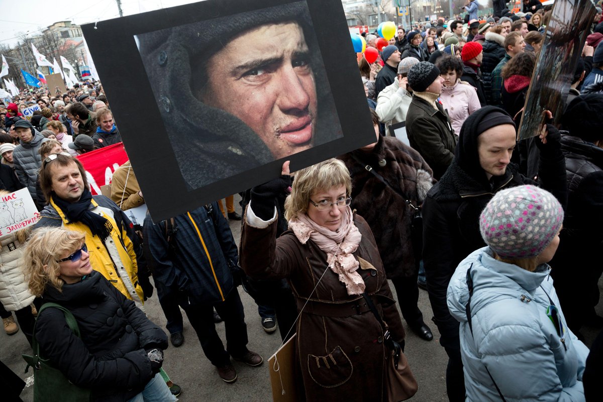 Участники «Марша мира», Москва, 15 марта 2014 года. Фото: Николай Винокуров / Alamy / Vida Press