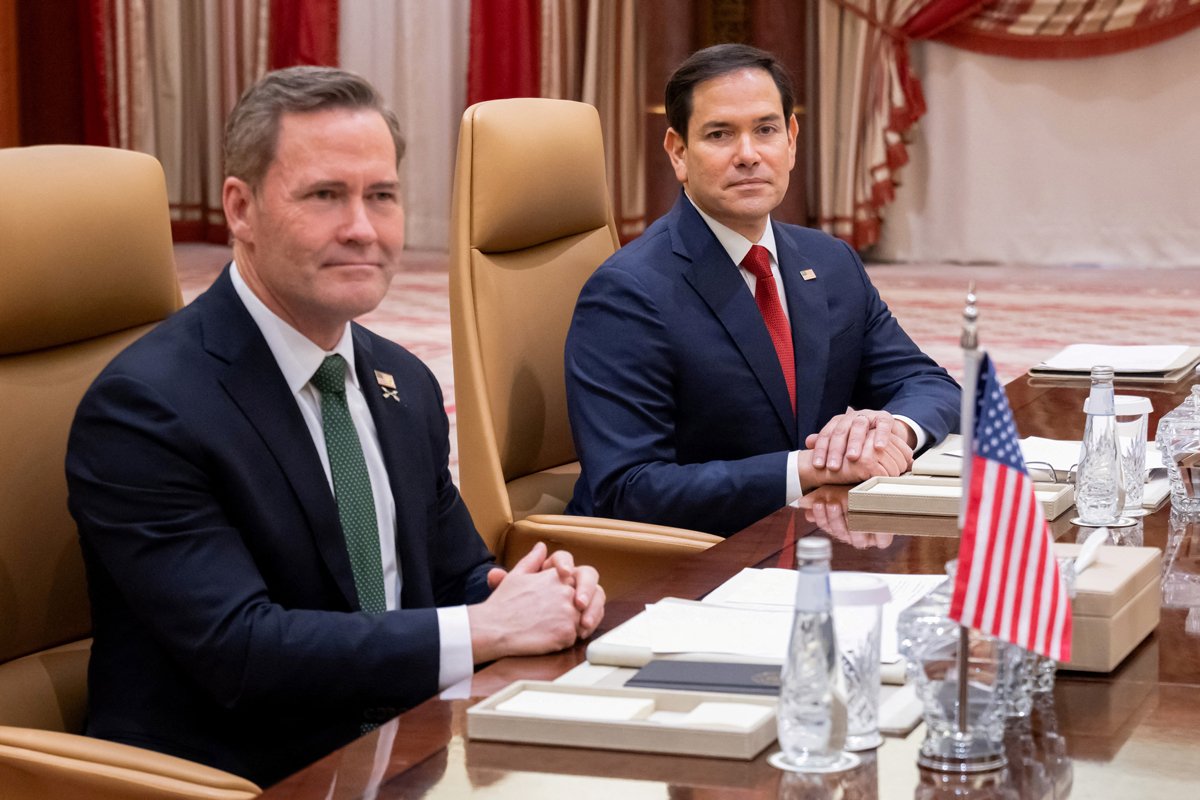 Марко Рубио и Майк Уолтц на украинско-американских переговорах, Джидда, 11 марта 2025 года. Фото: Saul Loeb / Pool / Reuters / Scanpix / LETA