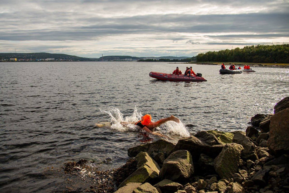 Пробный заплыв в рамках фестиваля «Гольфстрим», 3 сентября 2025 года. Фото: Иван Лебедев / Telegram
