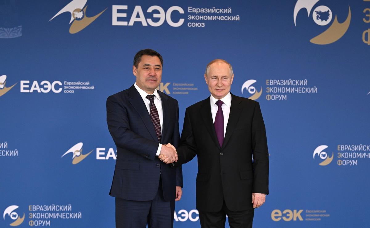 Владимир Путин и Садыр Жапаров. Фото: Президент России