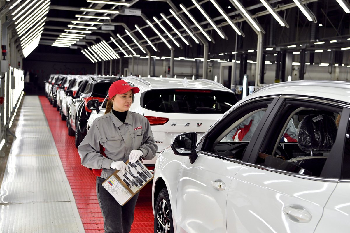 Автомобили Haval на заводе в Тульской области, 25 января 2023 года. Фото: Игорь Иванько / Коммерсантъ / Sipa USA / Vida Press