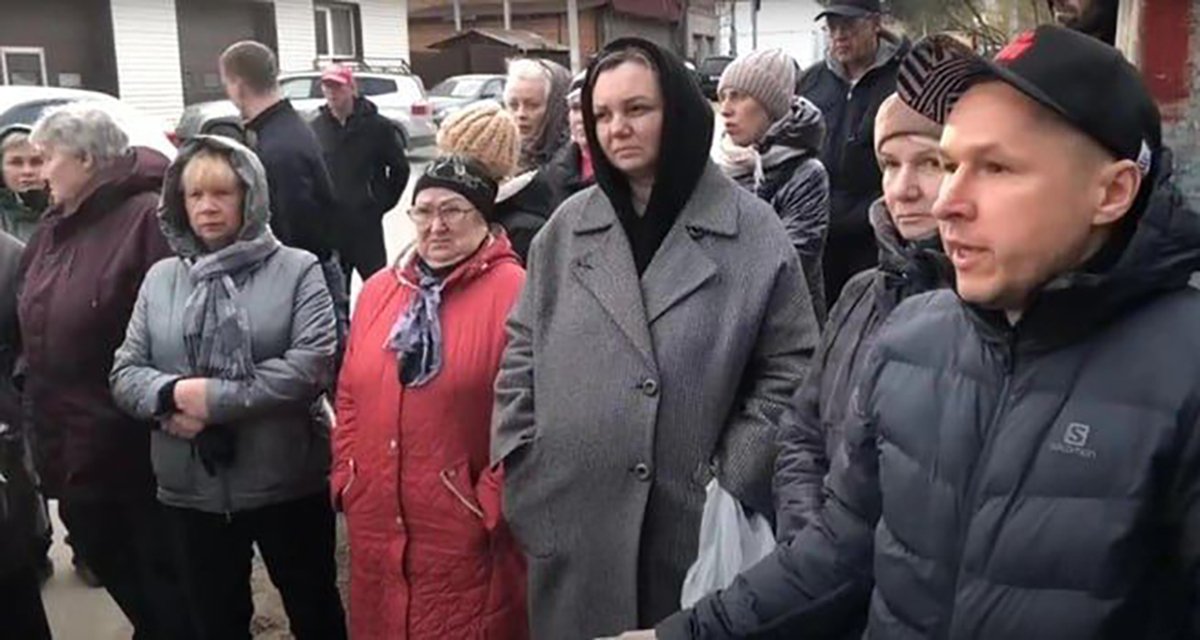 Митинг против строительства мечети в микрорайоне Верхняя Курья в Перми. Фото: скриншот из видео / соцсети / Vkontakte