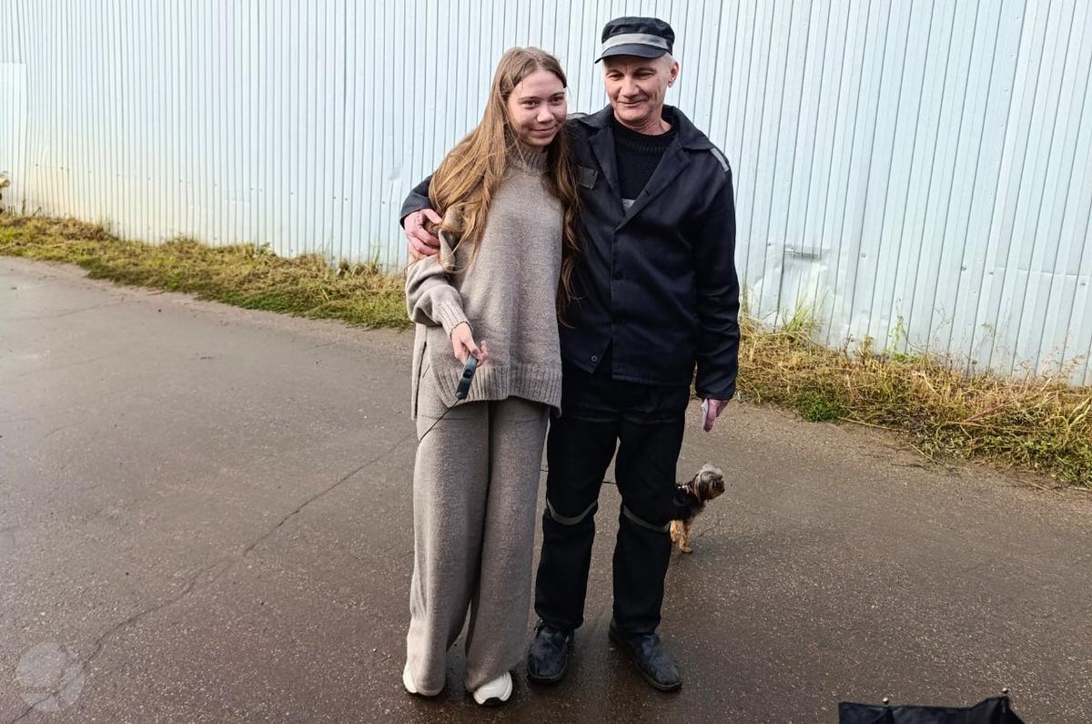 Alexey Moskalyov with his daughter Maria. Photo: SOTAvision