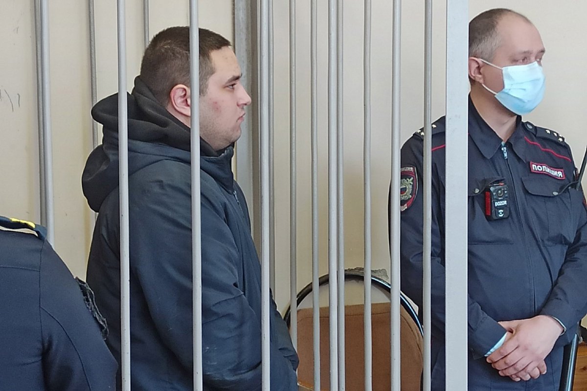 Давид Анашкин на заседании суда по избранию меры пресечения. Фото: Синарский районный суд Каменска-Уральского