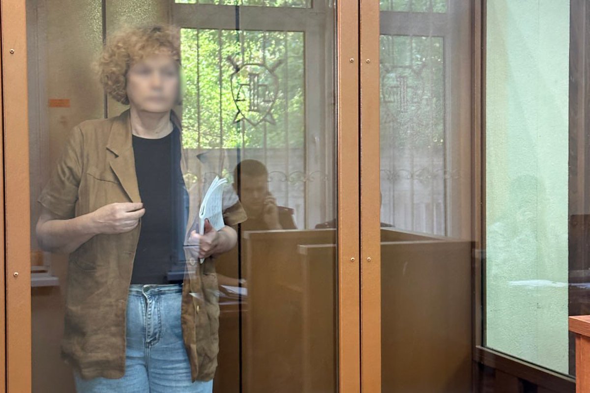 Мария Бонцлер после задержания в суде. Фото: пресс-служба Калининградского областного суда