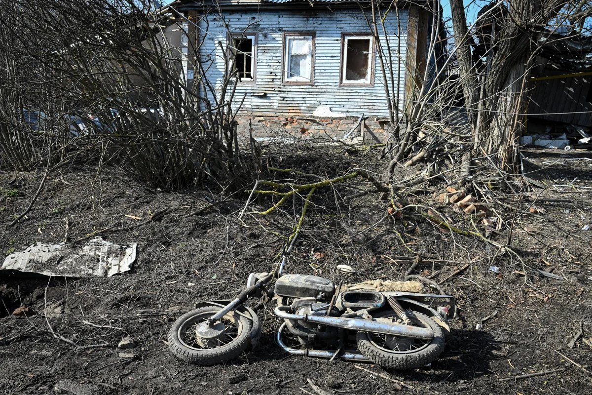 Street view of the Novaya Sorochina village, Kursk region, 9 March 2025. Credit: Stanislav Krasilnikov / Sputnik / Imago Images / Scanpix / Lenta