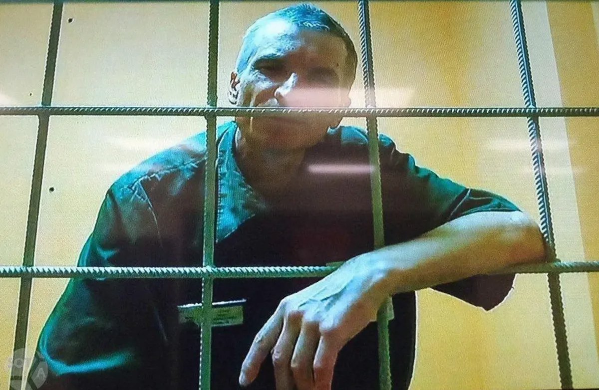 Alexey Gorinov in prison. Photo: Novaya Gazeta