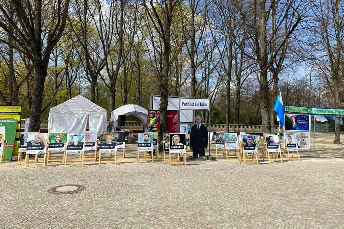 Первый палаточный лагерь, Берлин, 21 апреля 2021 года. Фото: Дмитрий Баграш /  Facebook