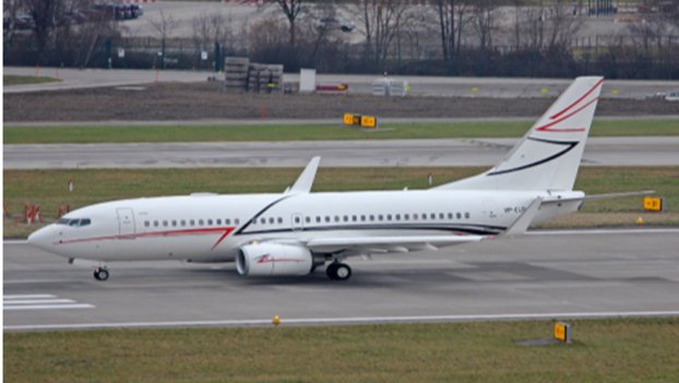 Боинг 737-7EM, принадлежащий российскому «Лукойлу». Фото: Министерство юстиции США