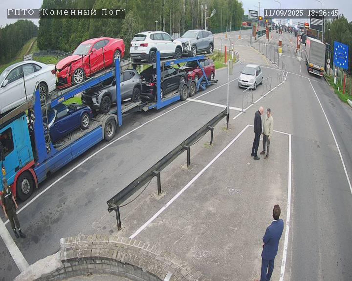 Николай Статкевич на литовско-белорусской границе, 11 сентября 2025 года. Фото: Медиазона. Беларусь / Telegram