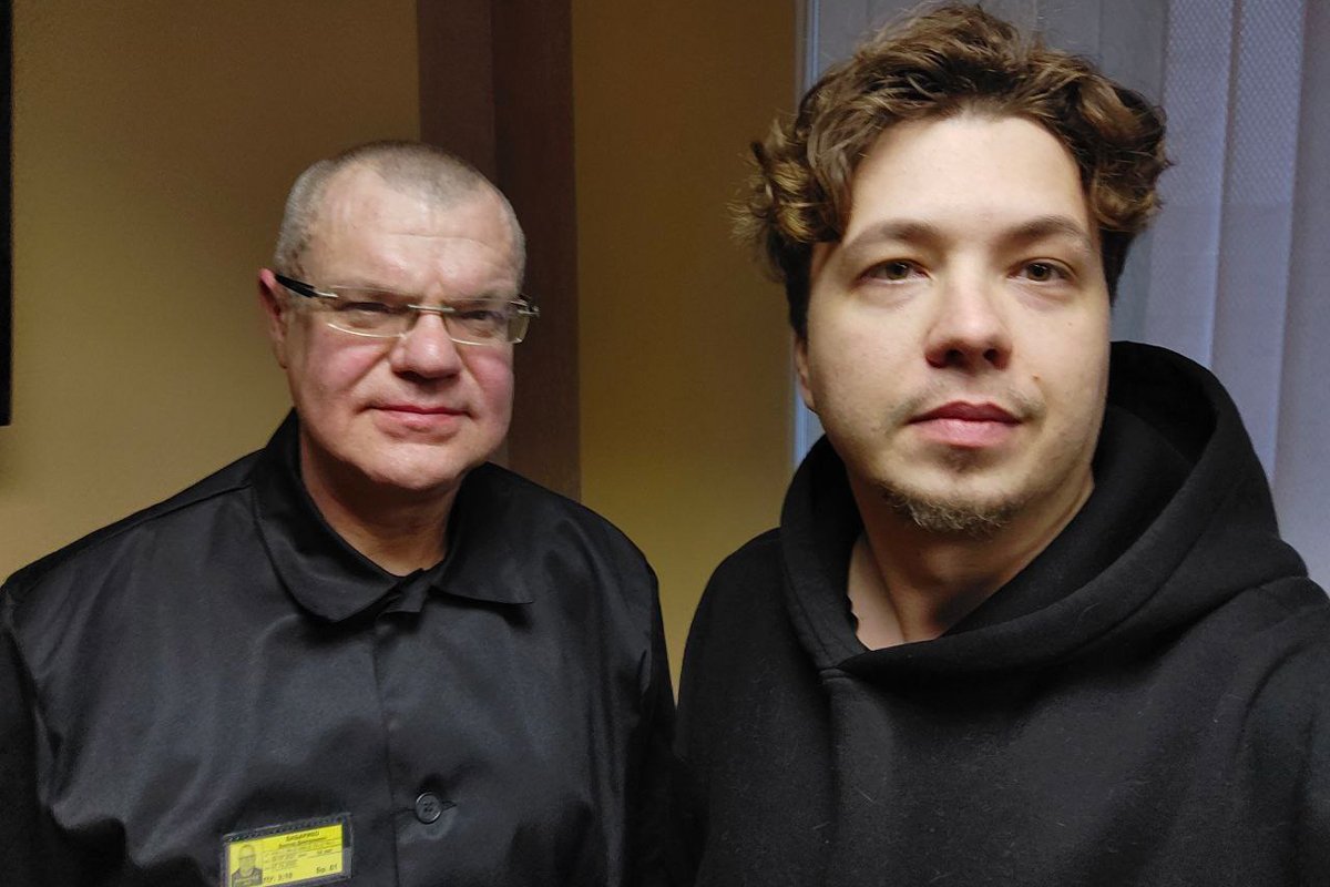 Виктор Бабарико и Роман Протасевич. Фото: @sprava_by / Telegram