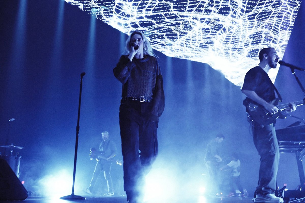 Кадр из видео выступления Linkin Park. Фото: YouTube / Linkin Park: FROM ZERO (Livestream)